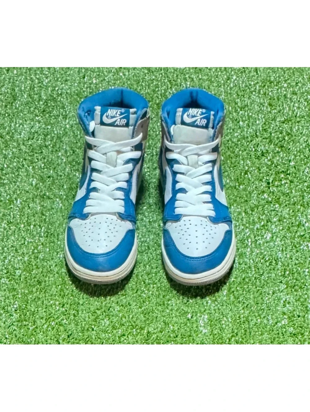 Air Jordan 1 Mid Blue Grey White – Youth Size 5Y – FD1437-410